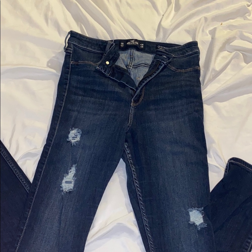 ripped hollister jeans